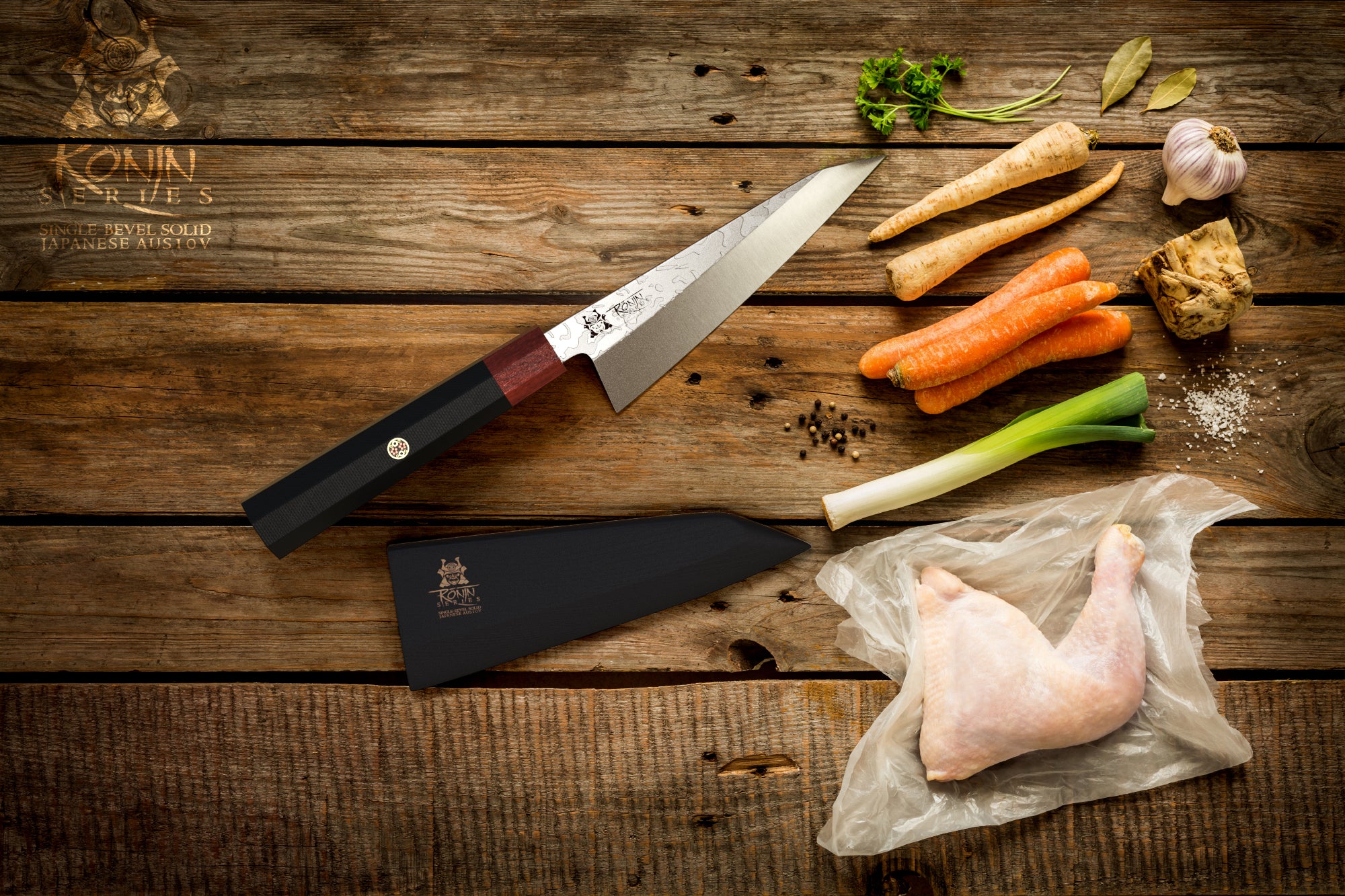 Honesuki Knife 5.5" | Single Bevel | Ronin Series | Dalstrong © - Image 8