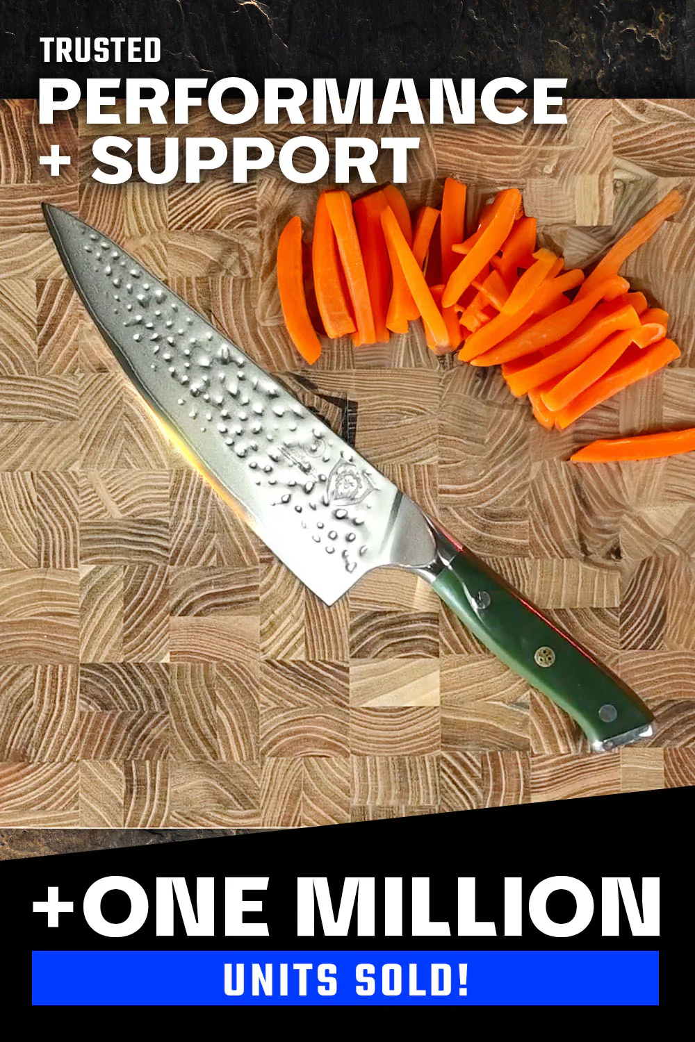 Chef's Knife 8" | Army Green Handle | Shogun Series X | Dalstrong © - Image 7