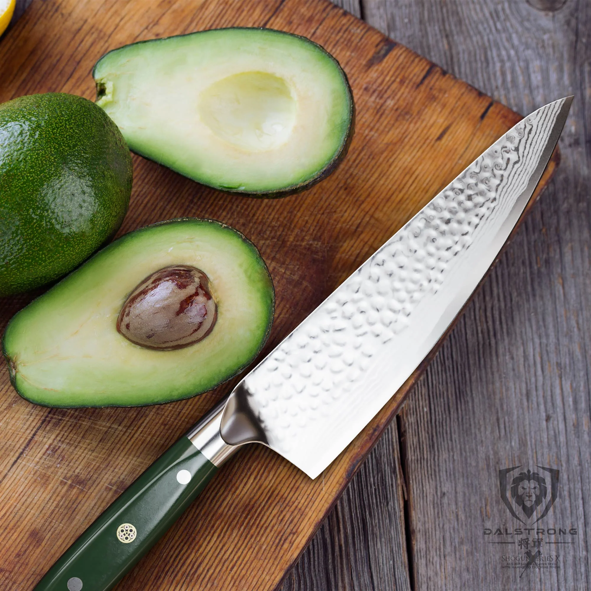 Chef's Knife 8" | Army Green Handle | Shogun Series X | Dalstrong © - Image 8