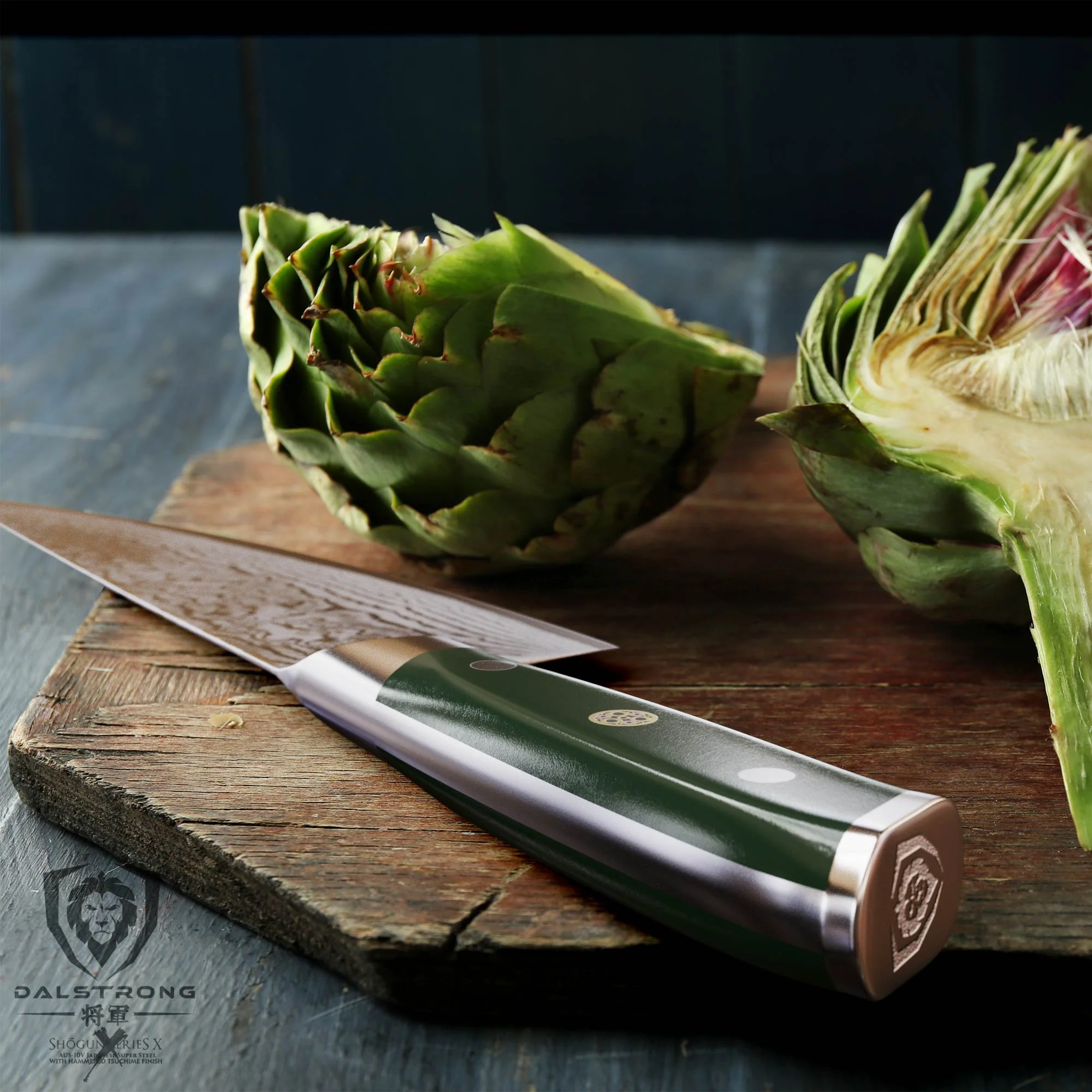 Chef's Knife 8" | Army Green Handle | Shogun Series X | Dalstrong © - Image 9