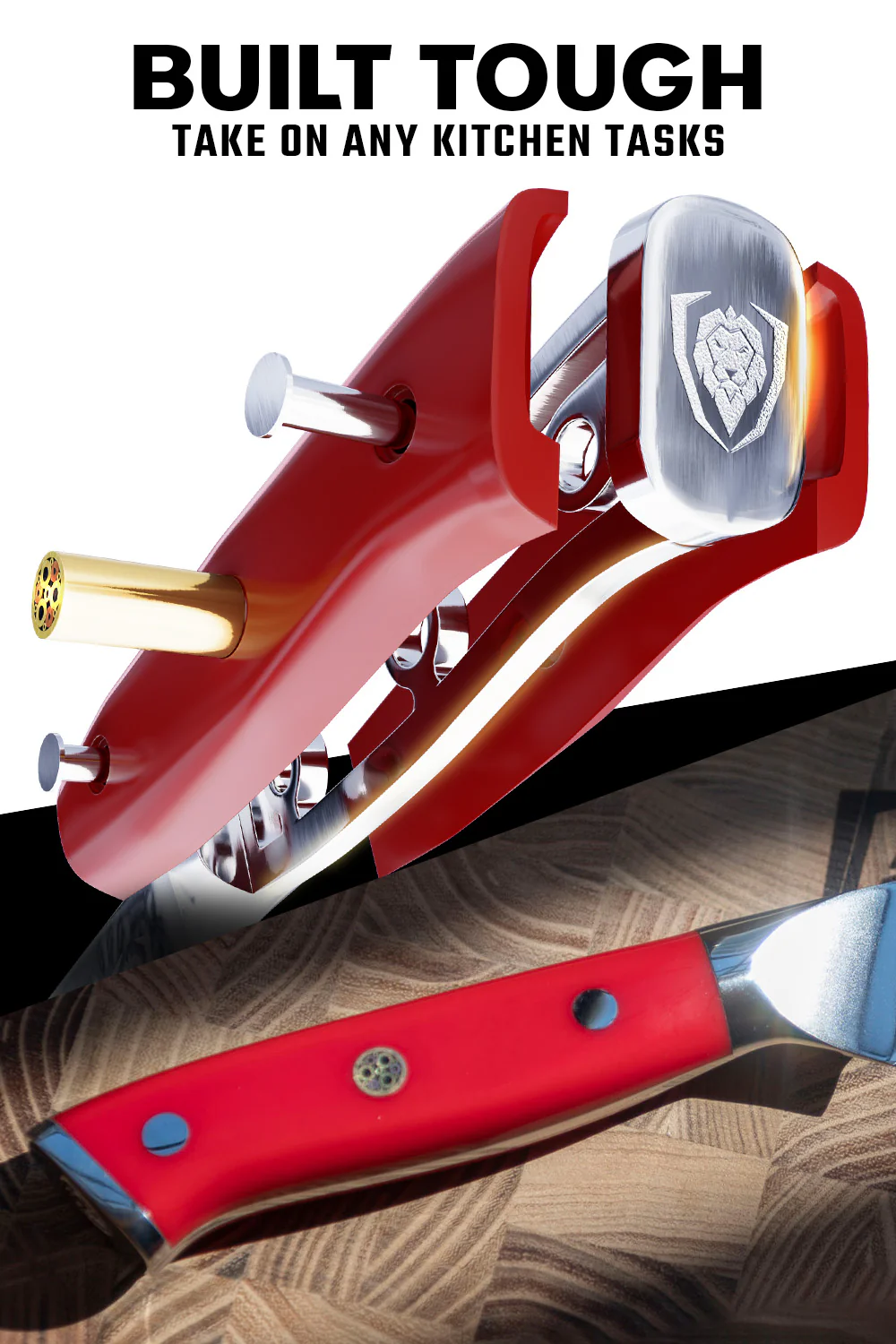 Slicing Carving Knife 12" | Crimson Red ABS Handle | Shogun Series | Dalstrong © - Image 3