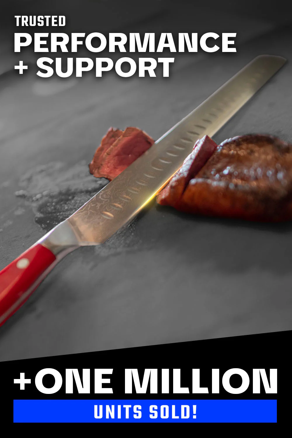 Slicing Carving Knife 12" | Crimson Red ABS Handle | Shogun Series | Dalstrong © - Image 6