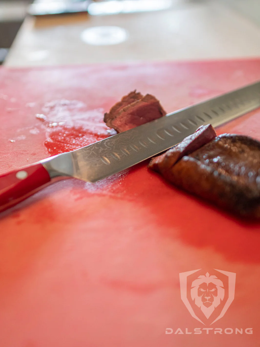 Slicing Carving Knife 12" | Crimson Red ABS Handle | Shogun Series | Dalstrong © - Image 9