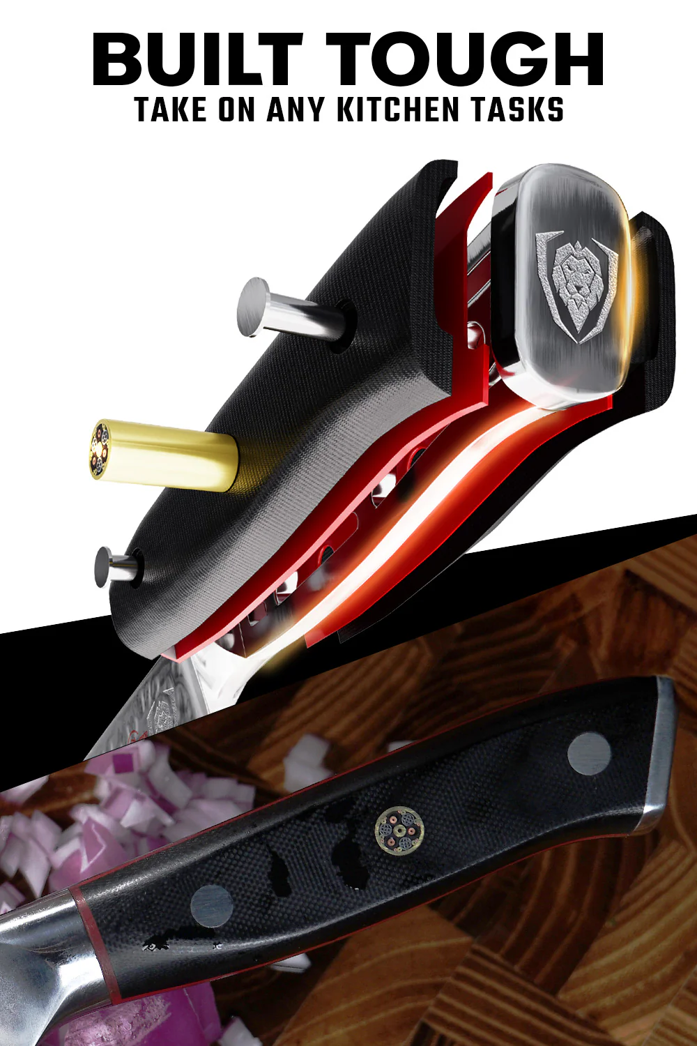 Nakiri Vegetable Knife 6" | Shogun Series ELITE | Dalstrong © - Image 5