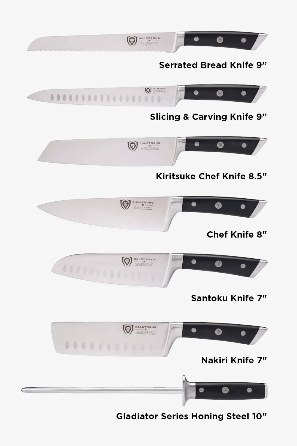 The Gladiator Bundle |  18-Piece Colossal Knife Set + Hornet Series Sharpener - Image 5