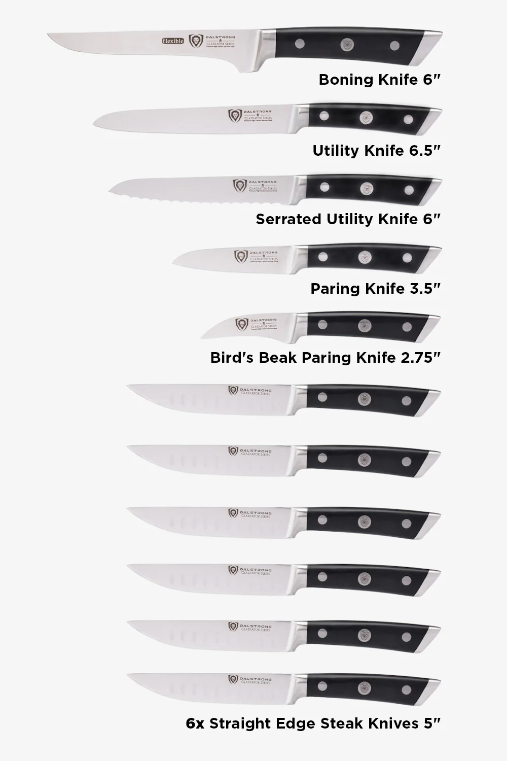 The Gladiator Bundle |  18-Piece Colossal Knife Set + Hornet Series Sharpener - Image 6