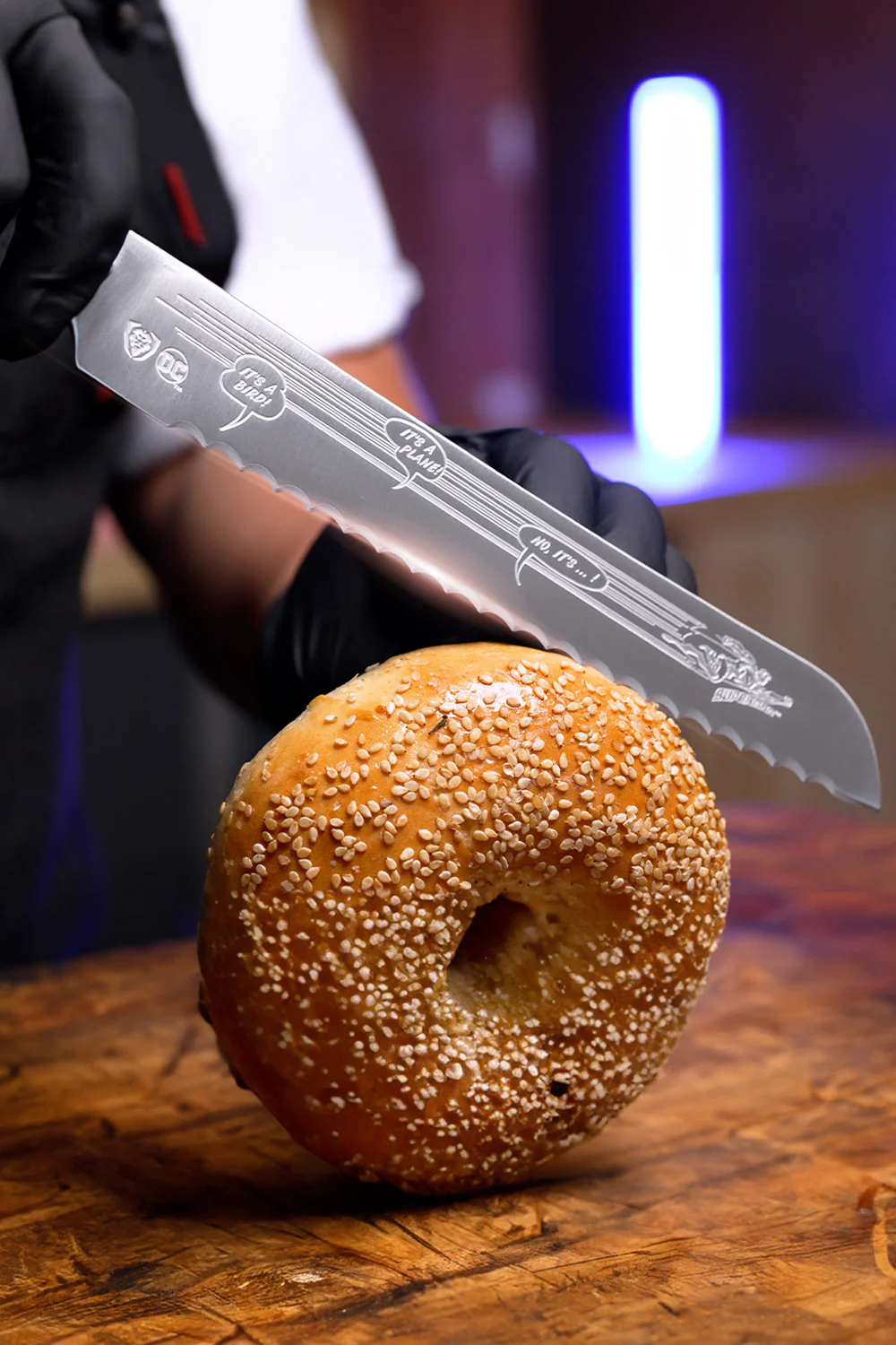 The Superman™ Bundle | 8" Chef Knife + 3.75" Paring Knife + 8" Serrated Bread Knife + Chef's Apron - Image 16