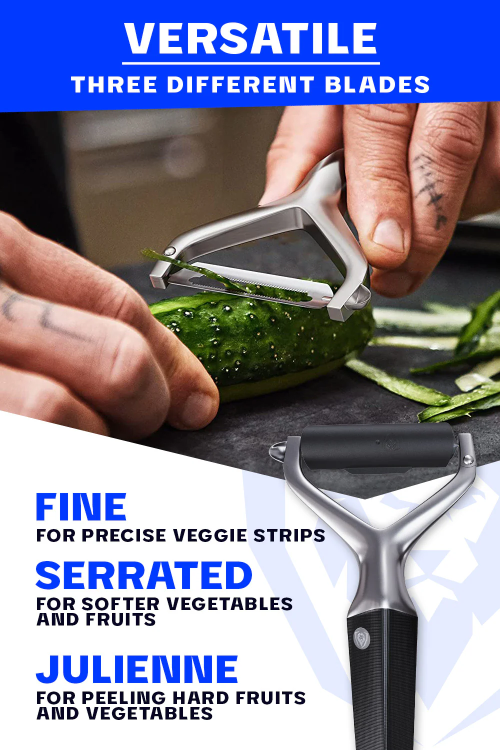 Y Peeler | 3 Blades Case | Dalstrong © - Image 3